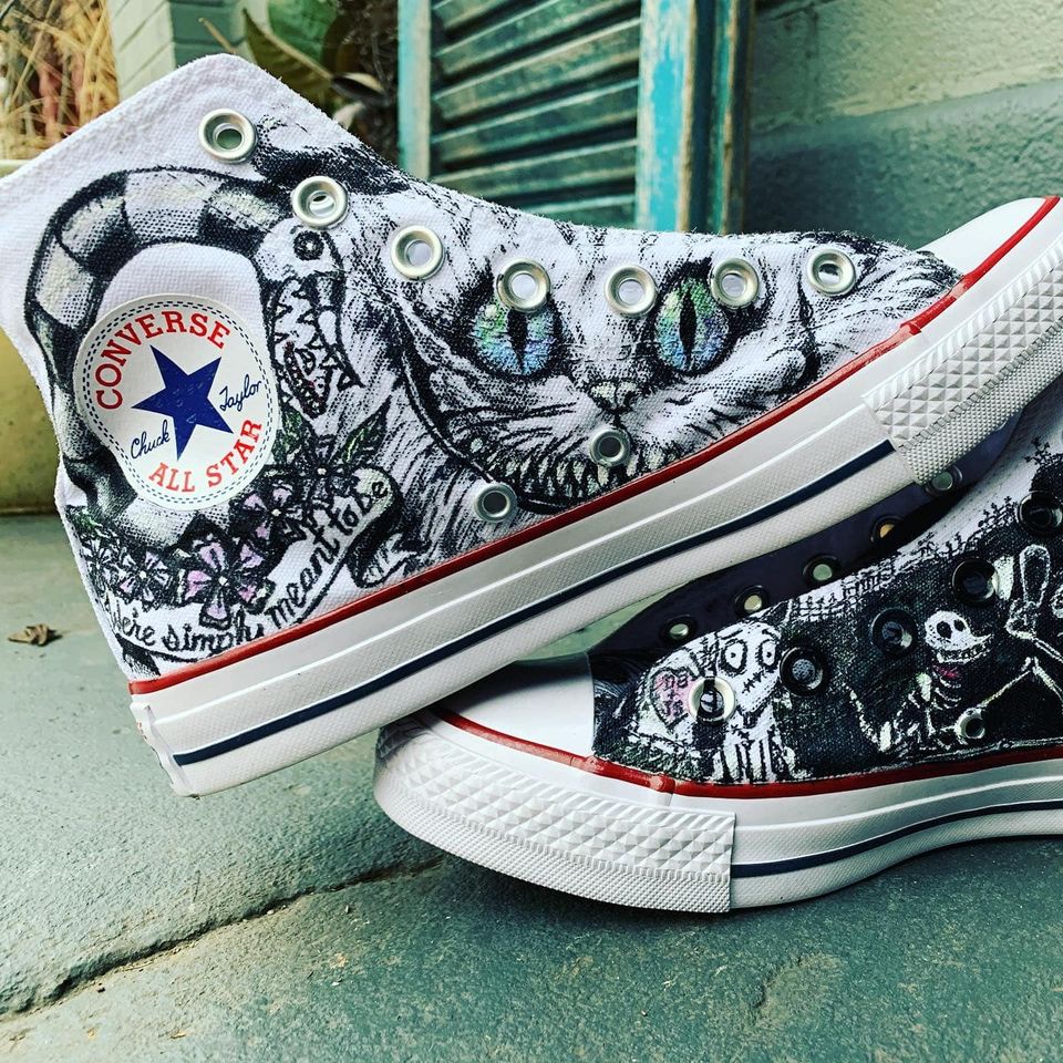 Custom Hand Painted Converse Shoes