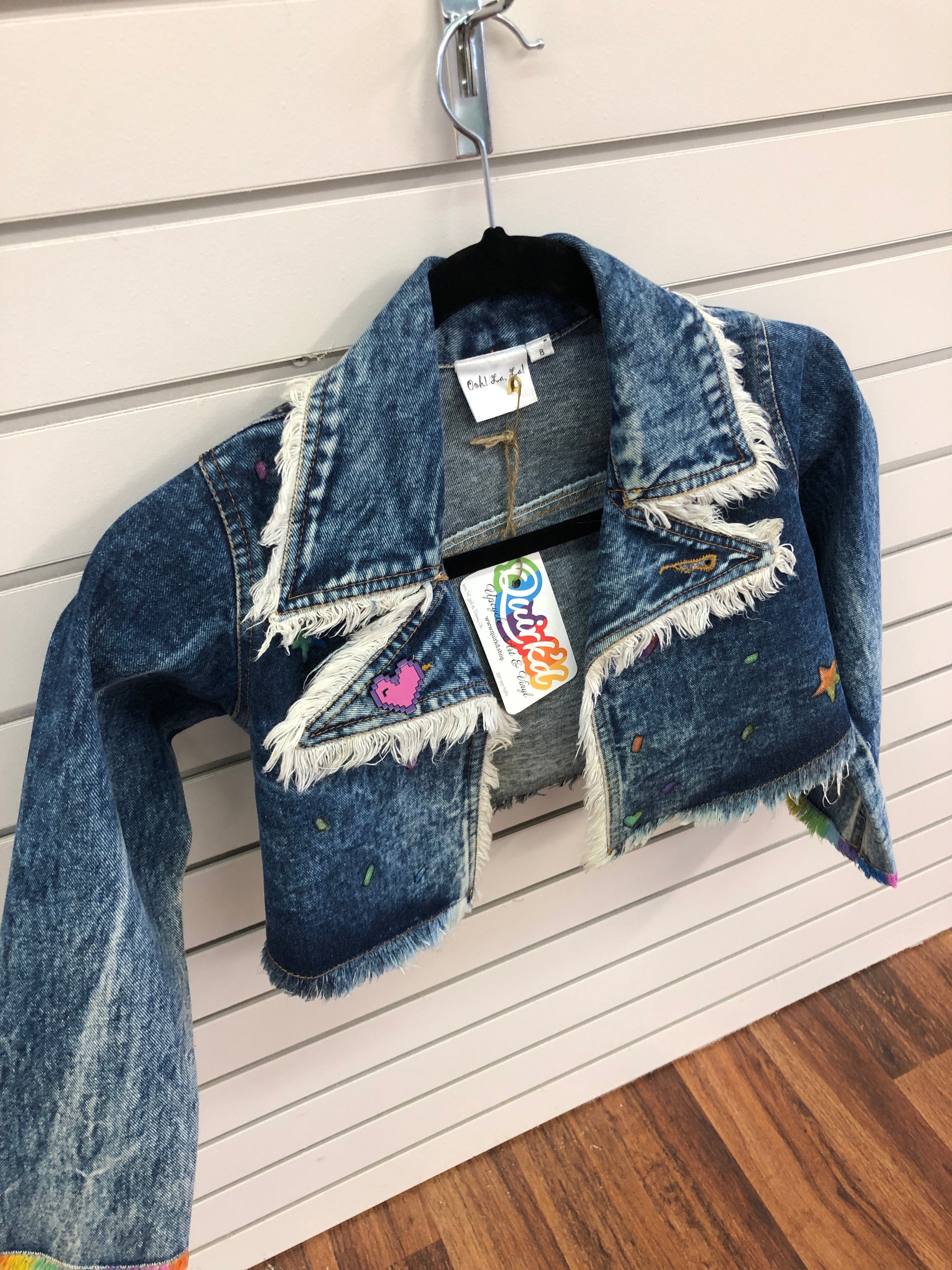 Lisa frank 2024 jean jacket